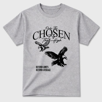 Sneaker match tees – Sneaker Tees To Match Air Jordan 6 Cap and Gown Shoes – Only The Chosen Fly This High Tee Heather Grey 2