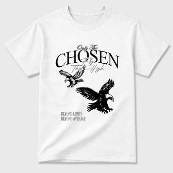 Sneaker match tees – Sneaker Tees To Match Air Jordan 6 Cap and Gown Shoes – Only The Chosen Fly This High Tee White 2