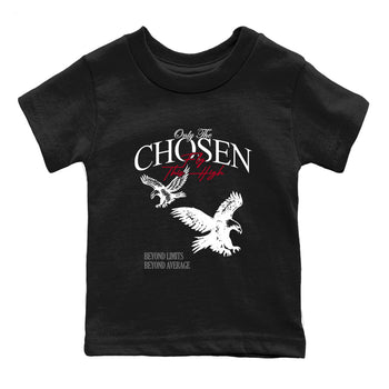 Sneaker match tees – Sneaker Tees To Match Air Jordan 8 Bunny Shoes Air Jordan 8 White and True Red – Only The Chosen Fly This High Kids T-Shirt Black 2