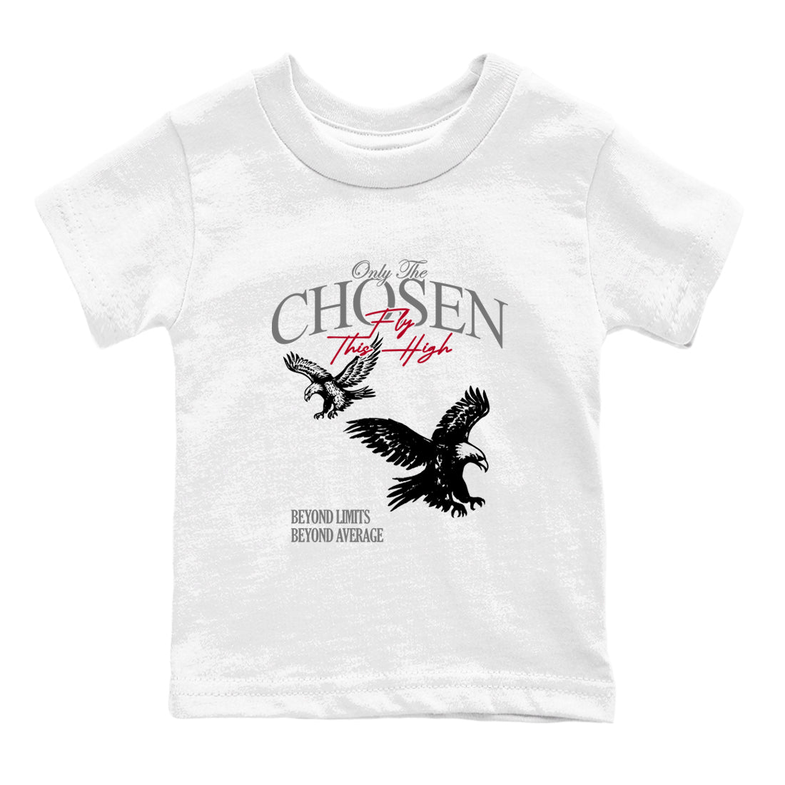 Sneaker match tees – Sneaker Tees To Match Air Jordan 8 Bunny Shoes Air Jordan 8 White and True Red – Only The Chosen Fly This High Kids T-Shirt White 2