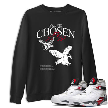 Sneaker match tees – Sneaker Tees To Match Air Jordan 8 Bunny Shoes Air Jordan 8 White and True Red – Only The Chosen Fly This High Tee Black 1