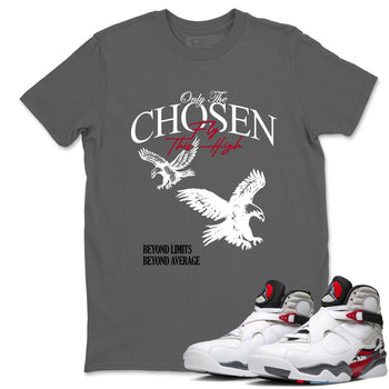 Sneaker match tees – Sneaker Tees To Match Air Jordan 8 Bunny Shoes Air Jordan 8 White and True Red – Only The Chosen Fly This High Tee Cool Grey 1