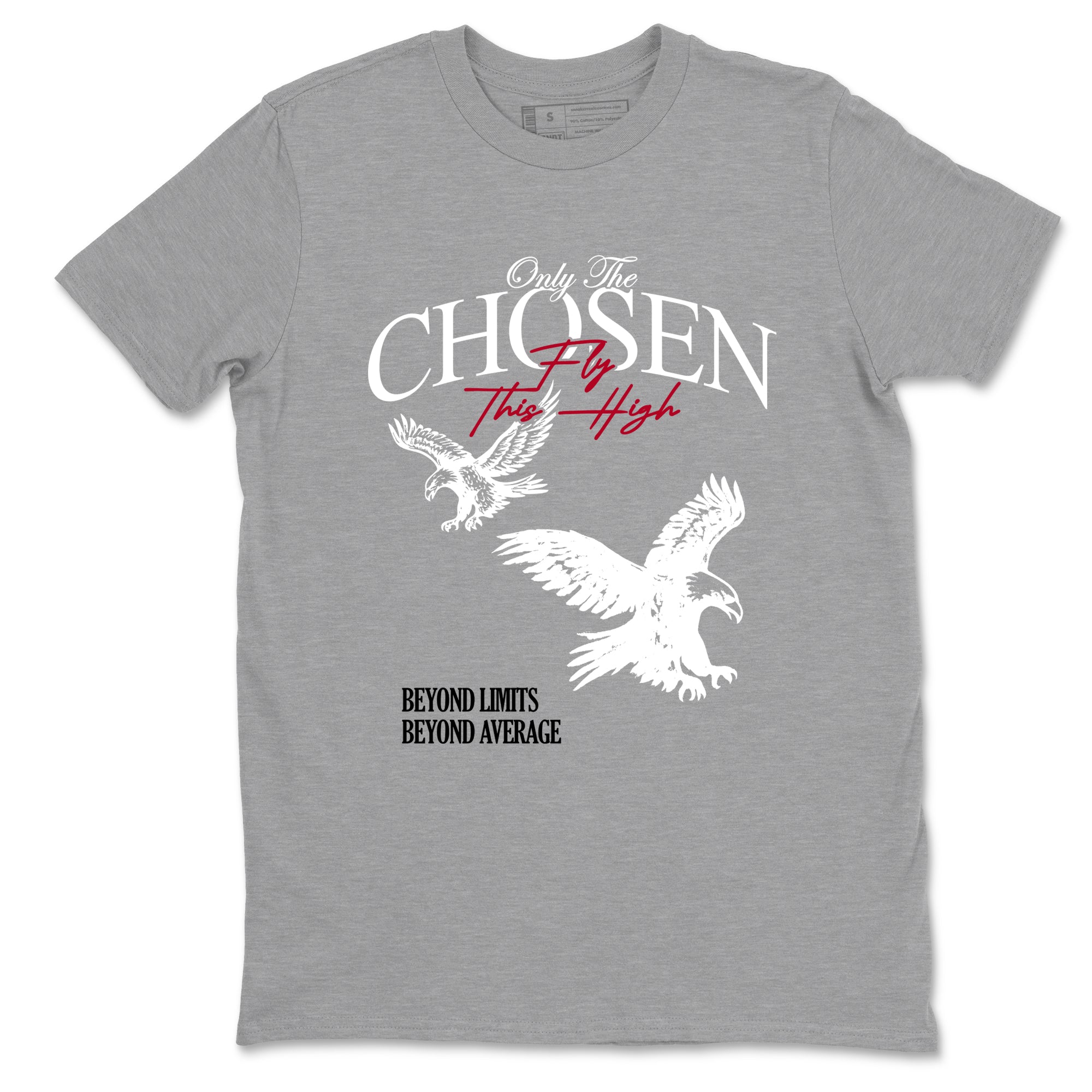 Sneaker match tees – Sneaker Tees To Match Air Jordan 8 Bunny Shoes Air Jordan 8 White and True Red – Only The Chosen Fly This High Tee Heather Grey 2
