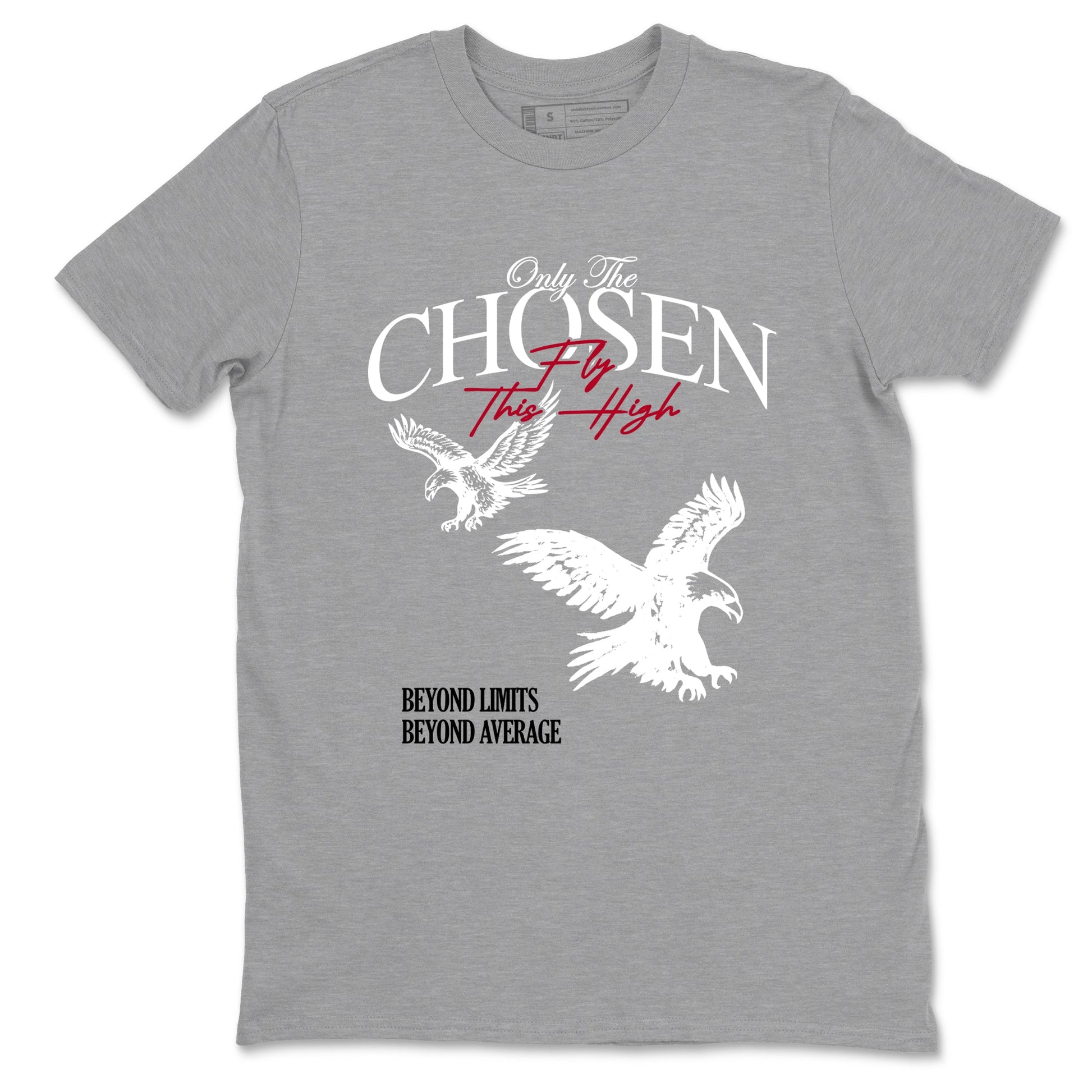 Sneaker match tees – Sneaker Tees To Match Air Jordan 8 Bunny Shoes Air Jordan 8 White and True Red – Only The Chosen Fly This High Tee Heather Grey 2