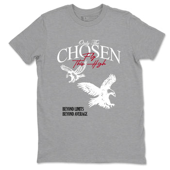 Sneaker match tees – Sneaker Tees To Match Air Jordan 8 Bunny Shoes Air Jordan 8 White and True Red – Only The Chosen Fly This High Tee Heather Grey 2