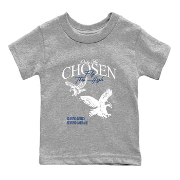 Sneaker match tees – Sneaker Tees To Match Air Jordan 9 Flint Grey Shoes – Only The Chosen Fly This High Kids T-Shirt Heather Grey 2