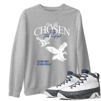 Sneaker match tees – Sneaker Tees To Match Air Jordan 9 Flint Grey Shoes – Only The Chosen Fly This High Tee Heather Grey 1