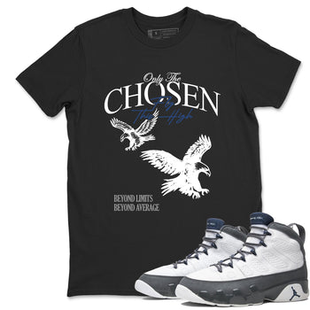 Sneaker match tees – Sneaker Tees To Match Air Jordan 9 Flint Grey Shoes – Only The Chosen Fly This High Tee Black 1