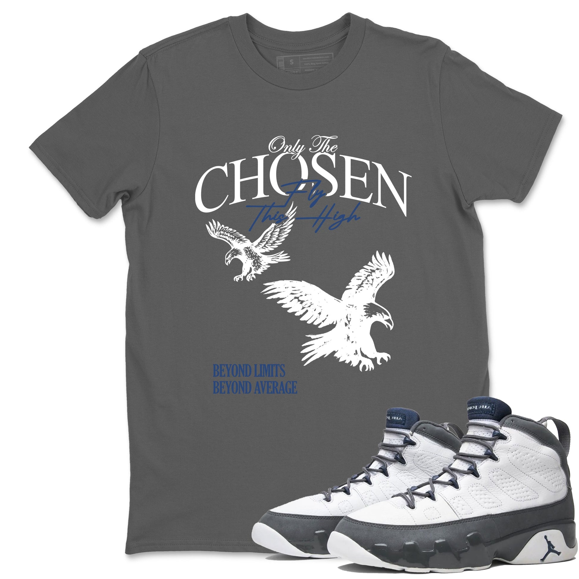 Sneaker match tees – Sneaker Tees To Match Air Jordan 9 Flint Grey Shoes – Only The Chosen Fly This High Tee Cool Grey 1