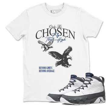 Sneaker match tees – Sneaker Tees To Match Air Jordan 9 Flint Grey Shoes – Only The Chosen Fly This High Tee White 1