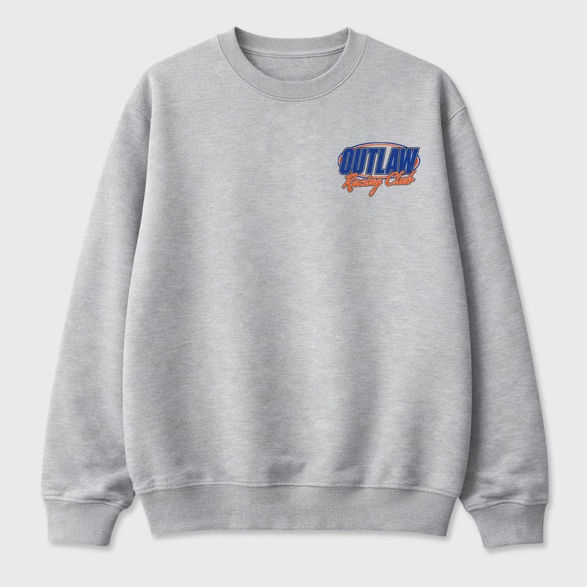 Outlaw Racing Club Graphic T-Shirt featuring original streetwear artwork designed to match the . Heather Grey Graphic Tee.