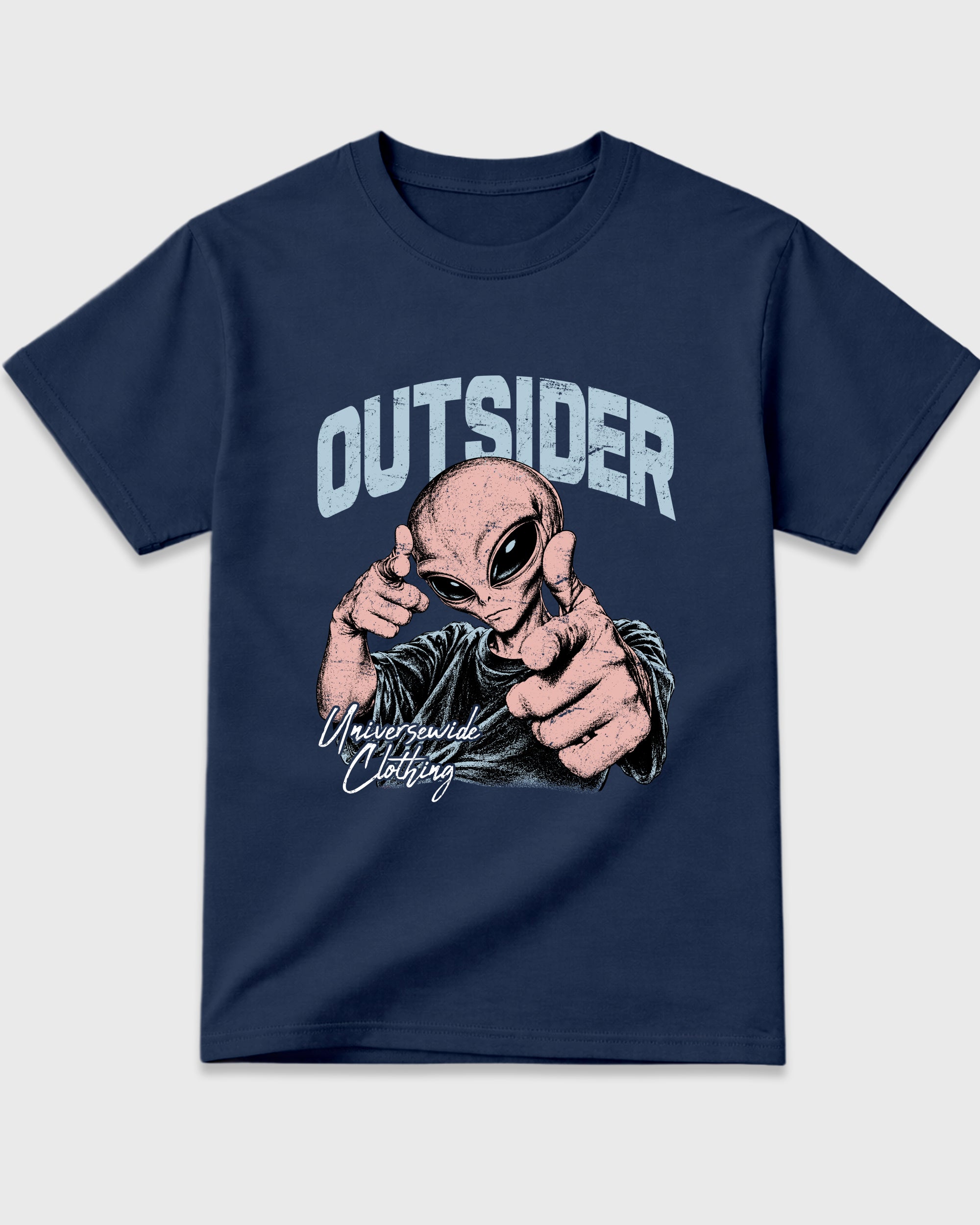 Outsider Graphic T-Shirt featuring original streetwear artwork designed to match the Air Jordan 11 Made For Locals. Navy 2 Graphic T-Shirt.