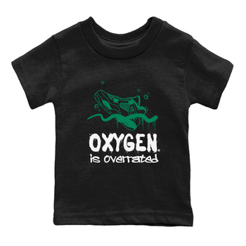 4s Oxidized Green shirts to match jordans Oxygen Overrated sneaker match tees Air Jordan 4 Oxidized Green SNRT Sneaker Tees streetwear brand Baby and Youth Black 2 cotton tee
