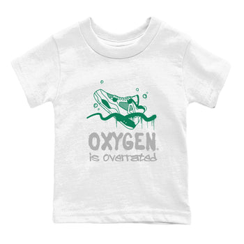 4s Oxidized Green shirts to match jordans Oxygen Overrated sneaker match tees Air Jordan 4 Oxidized Green SNRT Sneaker Tees streetwear brand Baby and Youth White 2 cotton tee