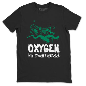 4s Oxidized Green shirts to match jordans Oxygen Overrated sneaker match tees Air Jordan 4 Oxidized Green SNRT Sneaker Tees streetwear brand Black 2 unisex cotton tee