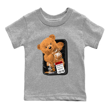 5s Archaeo Brown shirts to match jordans Packaged Bear sneaker match tees Air Jordan 5 Archaeo Brown match shoes to clothes SNRT Sneaker Tees Youth Baby Heather Grey 2 tee