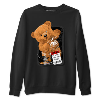 5s Archaeo Brown shirts to match jordans Packaged Bear sneaker match tees Air Jordan 5 Archaeo Brown match shoes to clothes SNRT Sneaker Tees unisex cotton Black 2 shirts