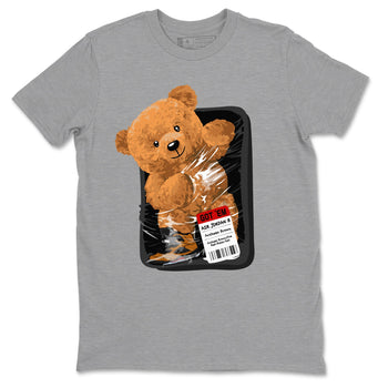 5s Archaeo Brown shirts to match jordans Packaged Bear sneaker match tees Air Jordan 5 Archaeo Brown match shoes to clothes SNRT Sneaker Tees unisex cotton Heather Grey 2 shirts