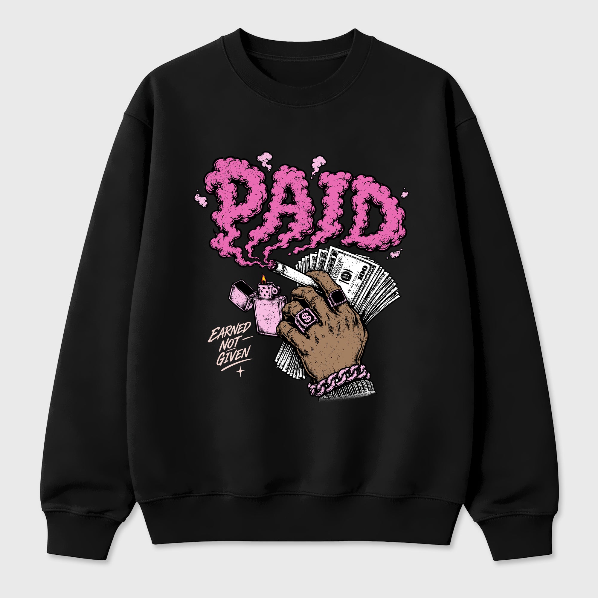 Paid Graphic T-Shirt featuring original streetwear artwork designed to match the Air Jordan 6 Playful Pink. Black 2 Graphic Tee.