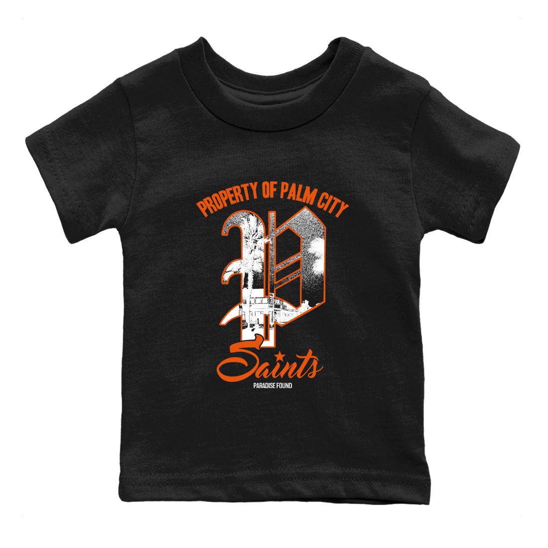 Sneaker match tees – Sneaker Tees To Match Jordan 1 Retro Shattered Backboard Shoes – Paradise Found Kids T-Shirt Black 2