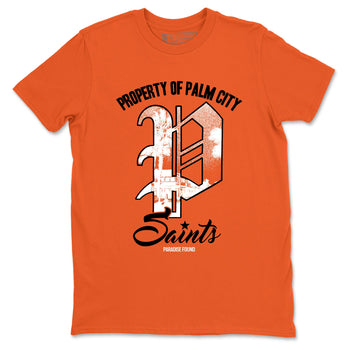Sneaker match tees – Sneaker Tees To Match Jordan 1 Retro Shattered Backboard Shoes – Paradise Found Tee Orange 2