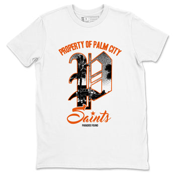 Sneaker match tees – Sneaker Tees To Match Jordan 1 Retro Shattered Backboard Shoes – Paradise Found Tee White 2