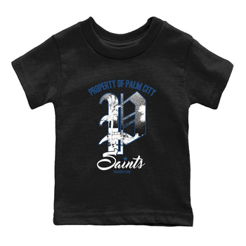 Sneaker match tees – Sneaker Tees To Match Air Jordan 12 French Blue Shoes – Paradise Found Kids T-Shirt Black 2