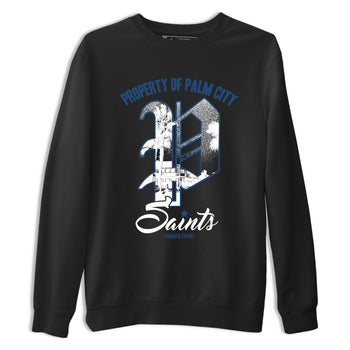 Sneaker match tees – Sneaker Tees To Match Air Jordan 12 French Blue Shoes – Paradise Found Tee Black 2