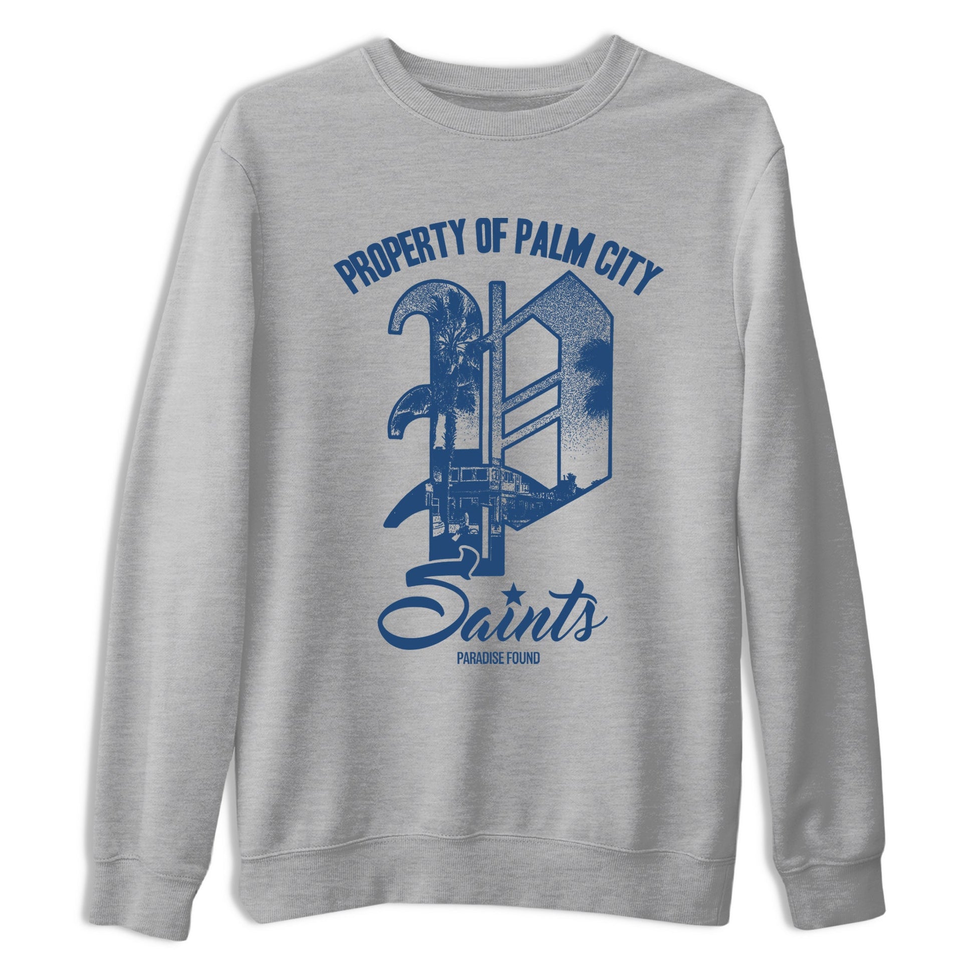 Sneaker match tees – Sneaker Tees To Match Air Jordan 12 French Blue Shoes – Paradise Found Tee Heather Grey 2