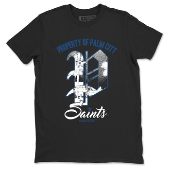 Sneaker match tees – Sneaker Tees To Match Air Jordan 12 French Blue Shoes – Paradise Found Tee Black 2