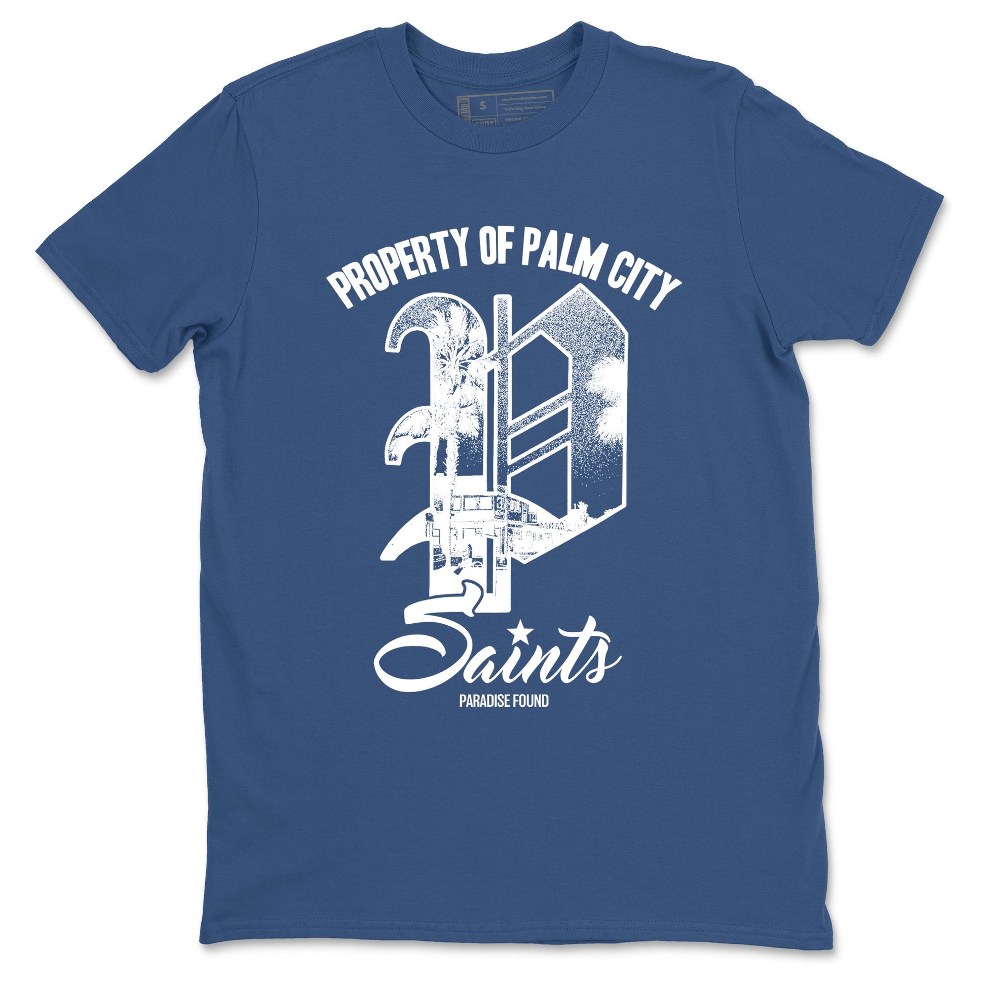 Sneaker match tees – Sneaker Tees To Match Air Jordan 12 French Blue Shoes – Paradise Found Tee Denim Blue 2