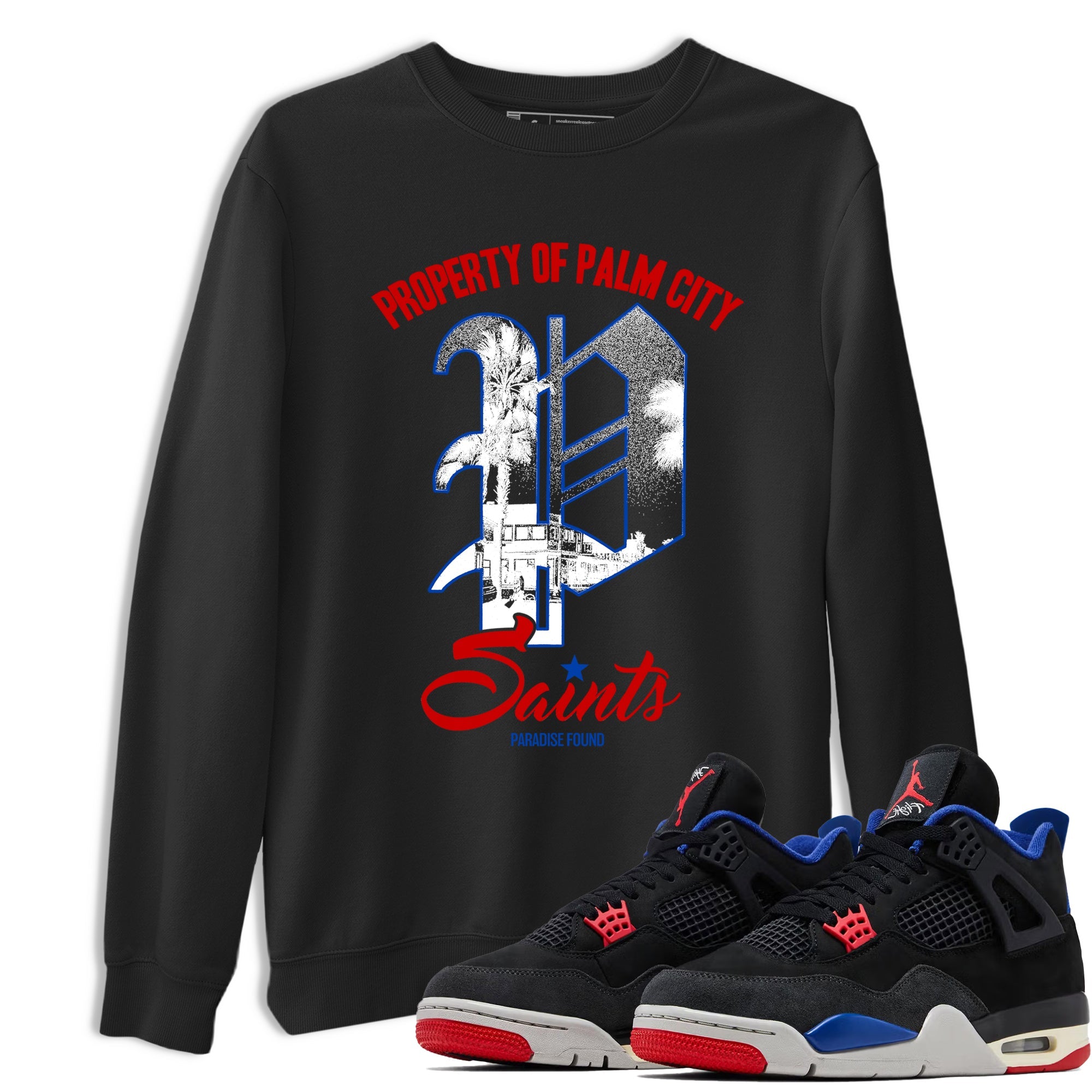 Sneaker match tees – Sneaker Tees To Match Jordan 4 Retro Rare Air Shoes – Paradise Found Tee Black 1