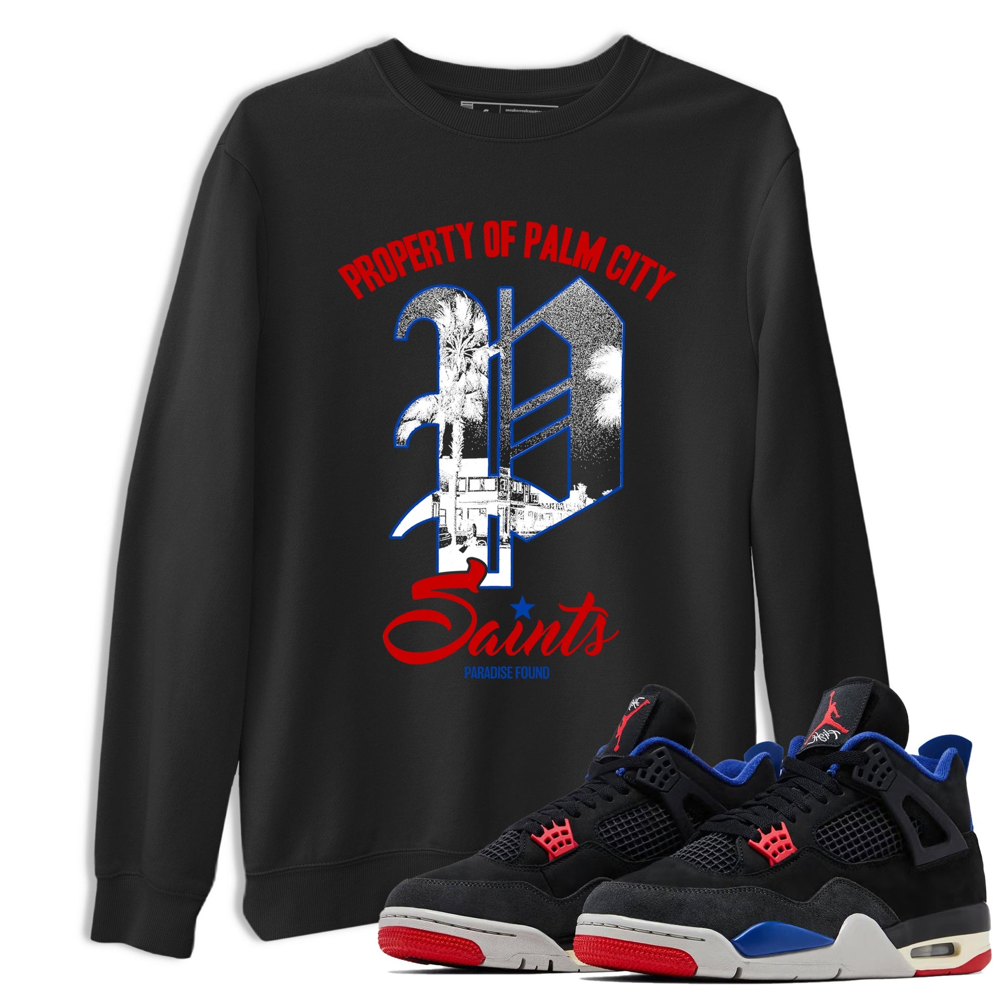 Sneaker match tees – Sneaker Tees To Match Jordan 4 Retro Rare Air Shoes – Paradise Found Tee Black 1