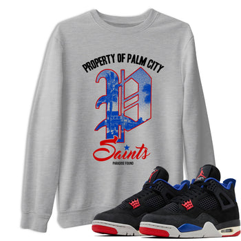 Sneaker match tees – Sneaker Tees To Match Jordan 4 Retro Rare Air Shoes – Paradise Found Tee Heather Grey 1