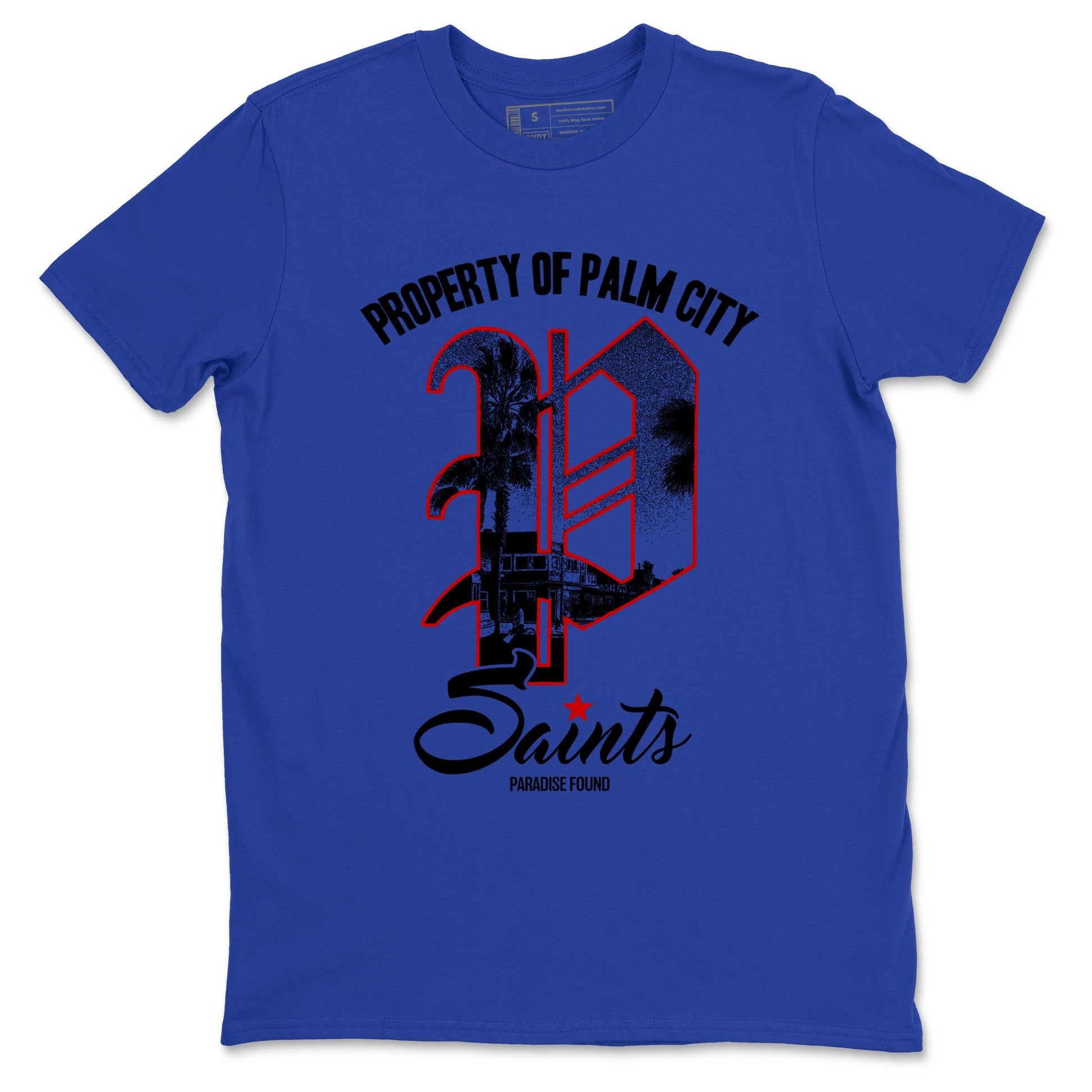 Sneaker match tees – Sneaker Tees To Match Jordan 4 Retro Rare Air Shoes – Paradise Found Tee Royal Blue 2
