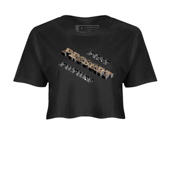 AF1 Ivory Snake shirt to match jordans Past Present Future sneaker tees Air Force 1 Ivory Snake SNRT Sneaker Release Tees Black 2 crop length shirt