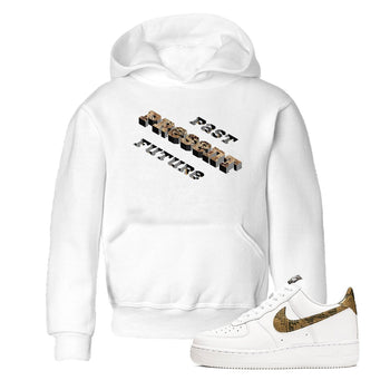 AF1 Ivory Snake shirt to match jordans Past Present Future sneaker tees Air Force 1 Ivory Snake SNRT sneaker release tees baby toddler White 1 cotton Shirt