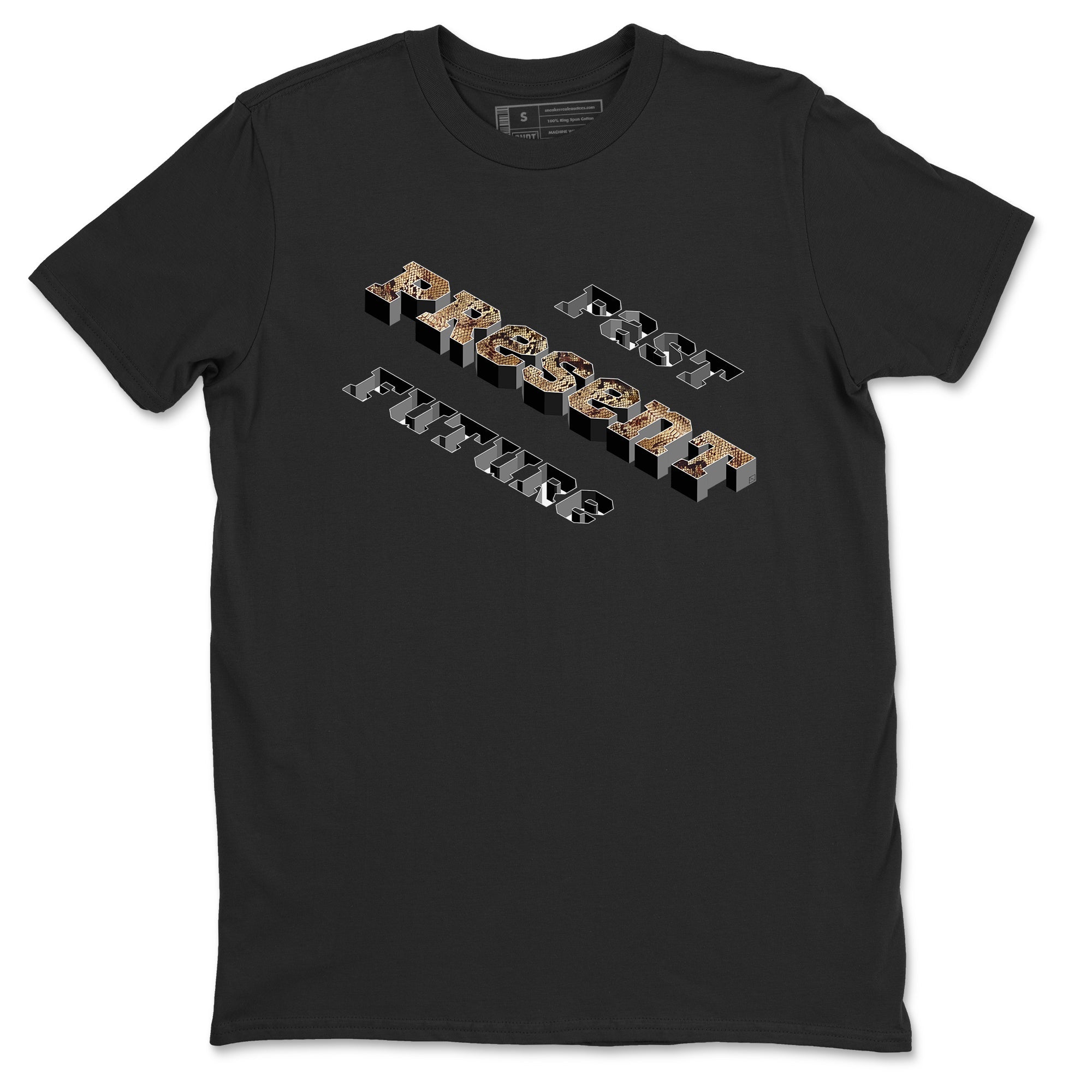 AF1 Ivory Snake shirt to match jordans Past Present Future sneaker tees Air Force 1 Ivory Snake SNRT Sneaker Release Tees unisex cotton Black 2 crew neck shirt