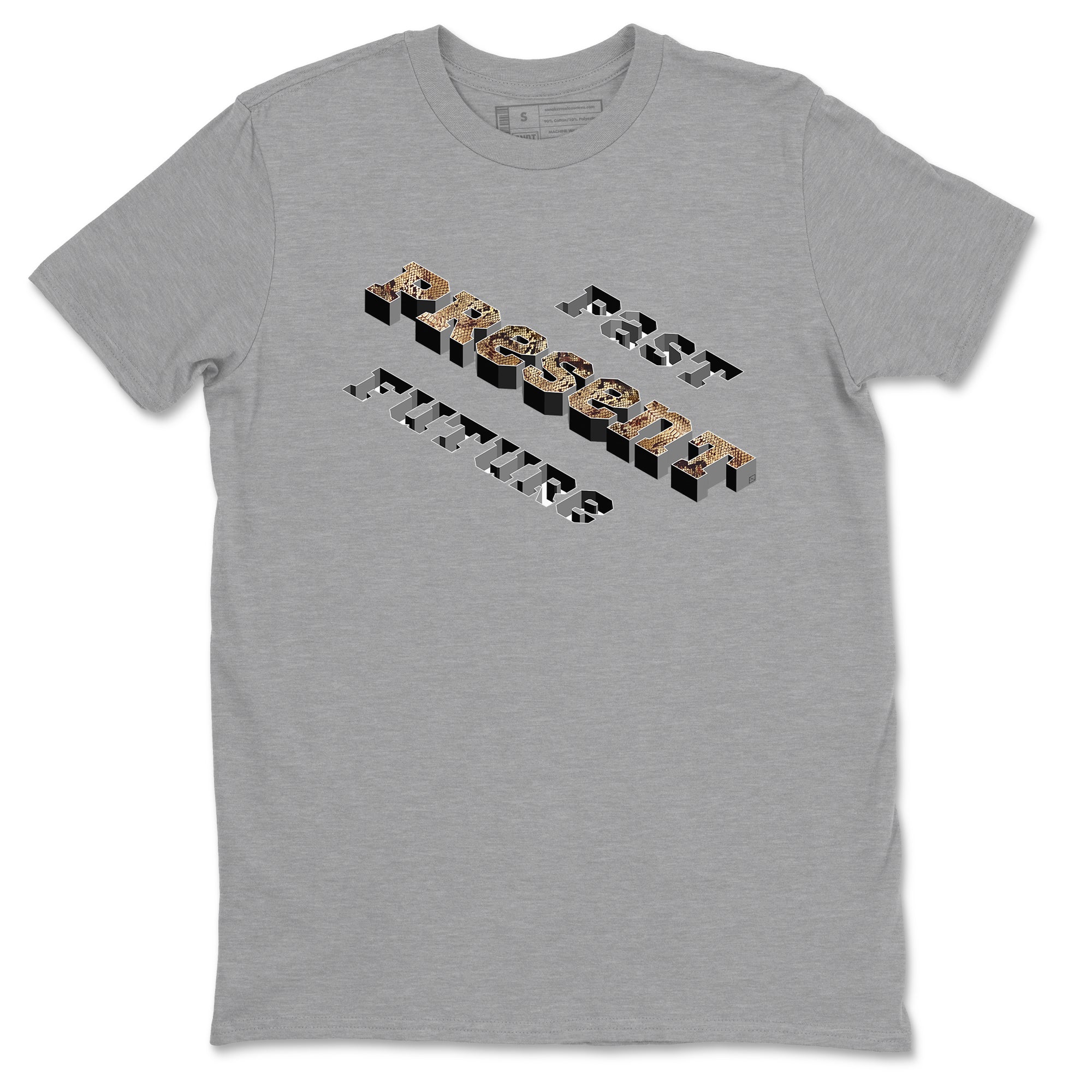 AF1 Ivory Snake shirt to match jordans Past Present Future sneaker tees Air Force 1 Ivory Snake SNRT Sneaker Release Tees unisex cotton Heather Grey 2 crew neck shirt