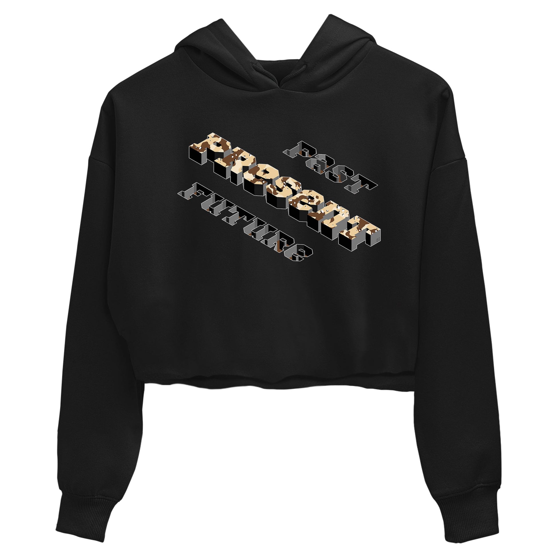 3s Desert Camo shirts to match jordans Past Present Future sneaker match tees Air Jordan 3 Desert Camo SNRT Sneaker Tees streetwear brand Black 2 crop tee