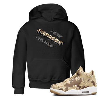 3s Desert Camo shirts to match jordans Past Present Future sneaker match tees Air Jordan 3 Desert Camo SNRT Sneaker Tees streetwear brand Baby and Youth Black 1 cotton tee