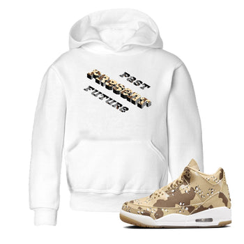 3s Desert Camo shirts to match jordans Past Present Future sneaker match tees Air Jordan 3 Desert Camo SNRT Sneaker Tees streetwear brand Baby and Youth White 1 cotton tee