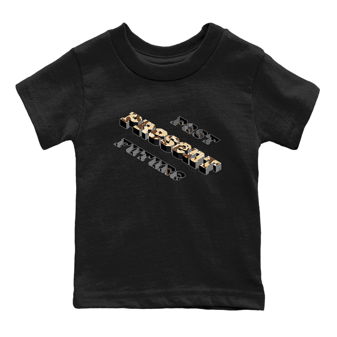 3s Desert Camo shirts to match jordans Past Present Future sneaker match tees Air Jordan 3 Desert Camo SNRT Sneaker Tees streetwear brand Baby and Youth Black 2 cotton tee