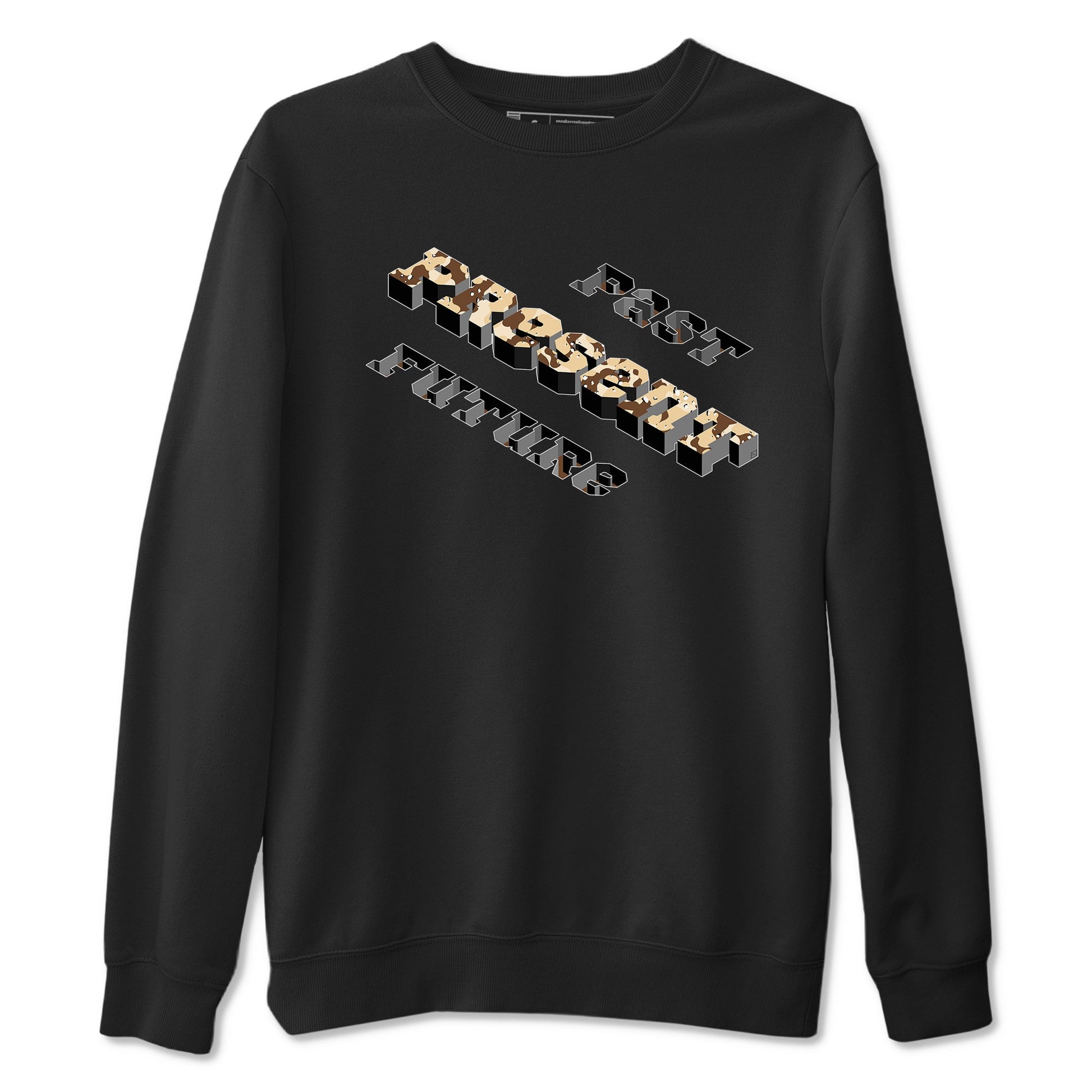 3s Desert Camo shirts to match jordans Past Present Future sneaker match tees Air Jordan 3 Desert Camo SNRT Sneaker Tees streetwear brand Black 2 unisex cotton tee
