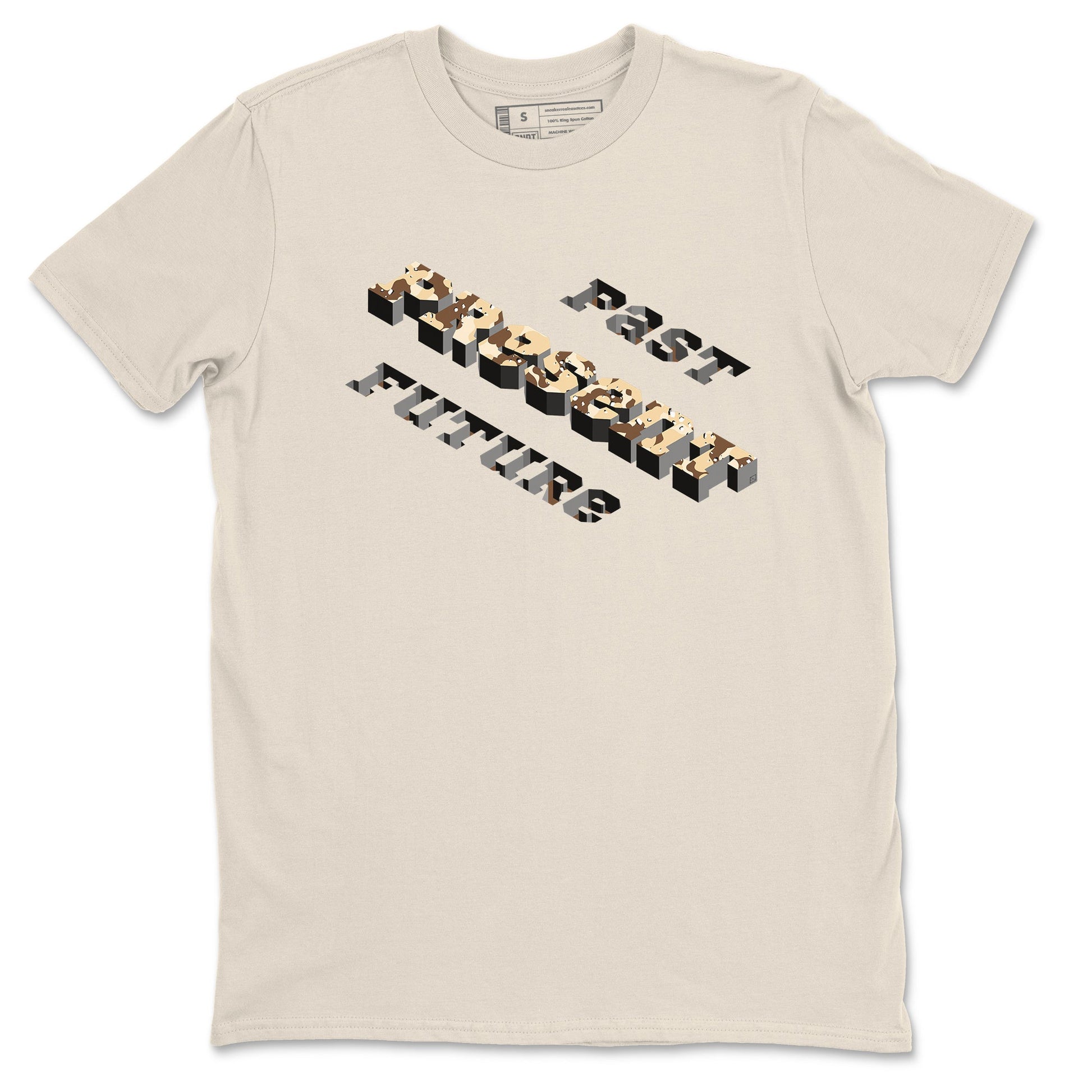 3s Desert Camo shirts to match jordans Past Present Future sneaker match tees Air Jordan 3 Desert Camo SNRT Sneaker Tees streetwear brand Natural 2 unisex cotton tee