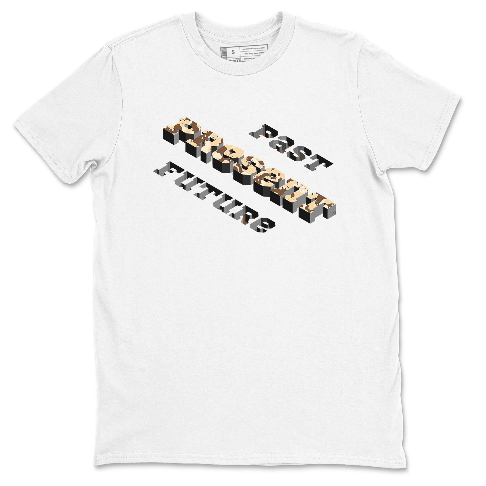 3s Desert Camo shirts to match jordans Past Present Future sneaker match tees Air Jordan 3 Desert Camo SNRT Sneaker Tees streetwear brand White 2 unisex cotton tee