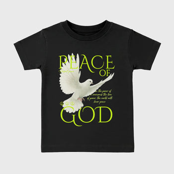 Sneaker match tees – Sneaker Tees To Match Air Foamposite Pro Black Shoes – Peace of God Kids T-Shirt Black 2