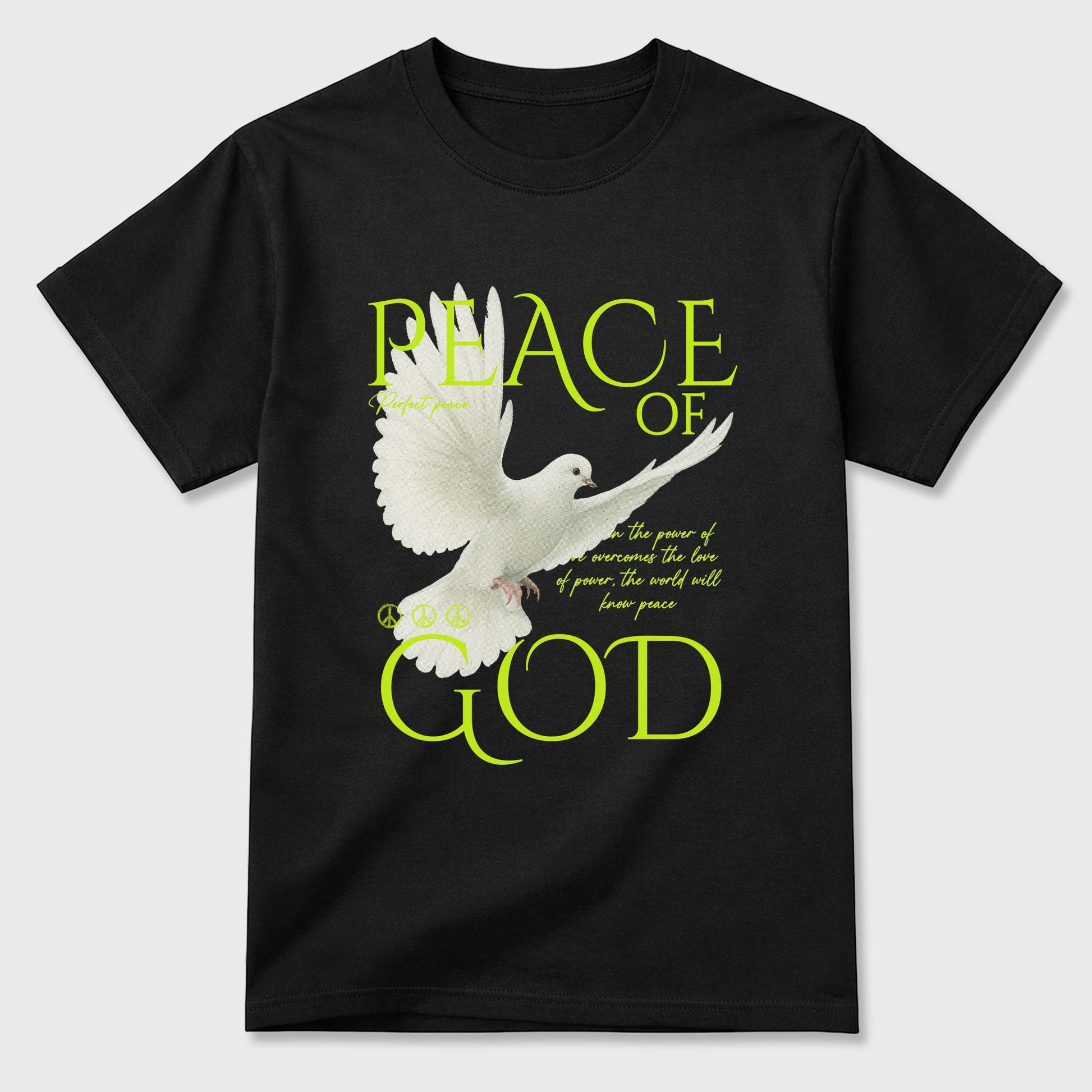 Sneaker match tees – Sneaker Tees To Match Air Foamposite Pro Black Shoes – Peace of God Tee Black 2