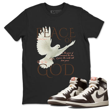Sneaker match tees – Sneaker Tees To Match Air Jordan 1 Baroque Brown Shoes – Peace of God Tee Black 1