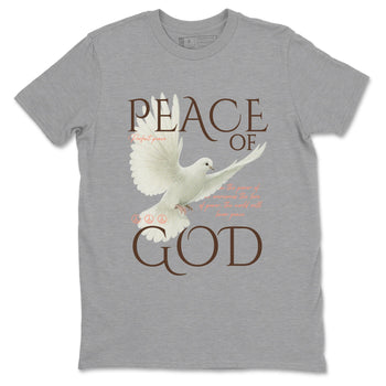 Sneaker match tees – Sneaker Tees To Match Air Jordan 1 Baroque Brown Shoes – Peace of God Tee Heather Grey 2